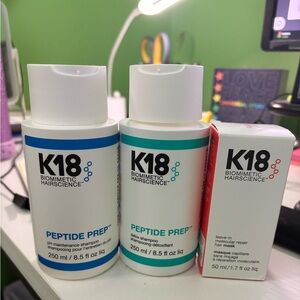K18 Ultimate reset and repair duo plus maintenance shampoo
